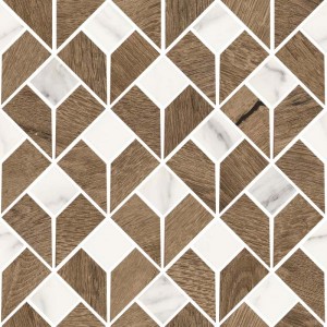 SANT'AGOSTINO CERAMICHE TIMEWOOD FLIP BROWN 29X29 MOSAÏQUE