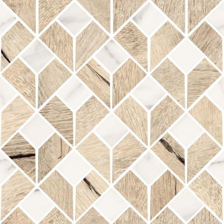 SANT'AGOSTINO CERAMICHE TIMEWOOD FLIP HONEY 29X29 MOSAÏQUE