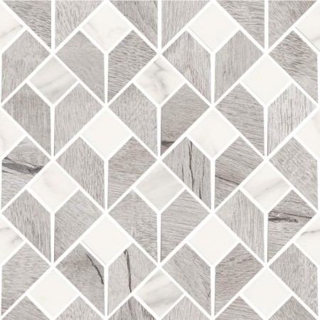 SANT'AGOSTINO CERAMICHE TIMEWOOD FLIP GRIS 29X29 MOSAÏQUE