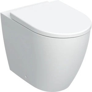 GEBERIT ICÔNE DE WC À POSER RIMFREE AVEC SIEGE SLIM SOFT CLOSE