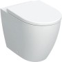 GEBERIT ICÔNE DE WC À POSER RIMFREE AVEC SIEGE SLIM SOFT CLOSE