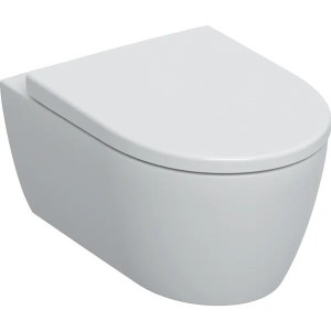 GEBERIT ICONE WC MURAL RIMFREE AVEC ABATTANT SLIM SOFT CLOSE