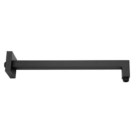 IB RUBINETTERIE BRAQUET DE DOUCHE CARRE L. 40 CM NOIR MAT