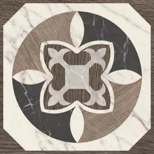 SANT'AGOSTINO CERAMICHE INTARSI GLAM 01 20X20 RECTIFIÉ