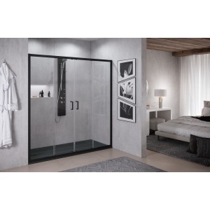 NOVELLINI ZEPHYROS 2.0 2A 2 PORTES COULISSANTES + 2 FIXES EN LIGNE