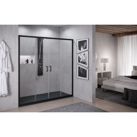 NOVELLINI ZEPHYROS 2.0 2A 2 PORTES COULISSANTES + 2 FIXES EN LIGNE