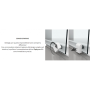 NOVELLINI ZEPHYROS 2.0 2P+F - 1 PORTE COULISSANTE + 1 CÔTÉ FIXE