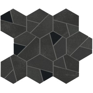 ATLAS CONCORDE BOOST TARMAC MOSAÏQUE HEX NOIR 25X28.5