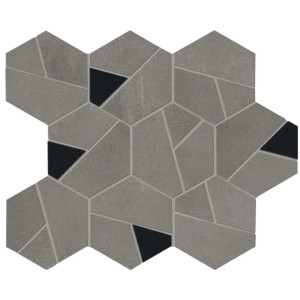 ATLAS CONCORDE BOOST SMOKE MOSAÏQUE HEX NOIR 25X28.5