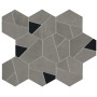 ATLAS CONCORDE BOOST SMOKE MOSAÏQUE HEX NOIR 25X28.5
