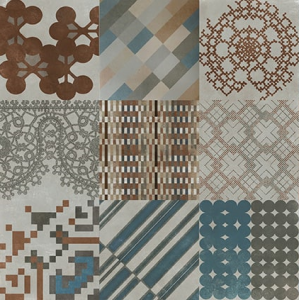 MUTINA COMBINAISON AZULEJ GRIS 20X20 RETT