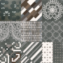 MUTINA COMBINAISON AZULEJ NOIR 20X20 RETT
