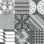 MUTINA COMBINAISON AZULEJ NOIR 20X20 RETT