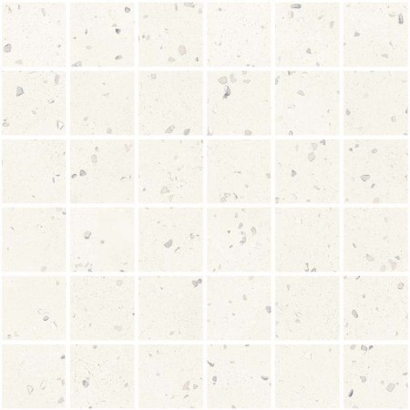 SANT'AGOSTINO CERAMICHE DECONCRETE MOSAÏQUE DE-MICRO BLANC 30X30 RÉCTIFIÉ