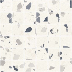 SANT'AGOSTINO CERAMICHE DECONCRETE MOSAÏQUE DE-MÉDIUM BLANC 30X30 RÉCTIFIÉ