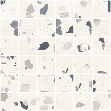 SANT'AGOSTINO CERAMICHE DECONCRETE MOSAÏQUE DE-MÉDIUM BLANC 30X30 RÉCTIFIÉ