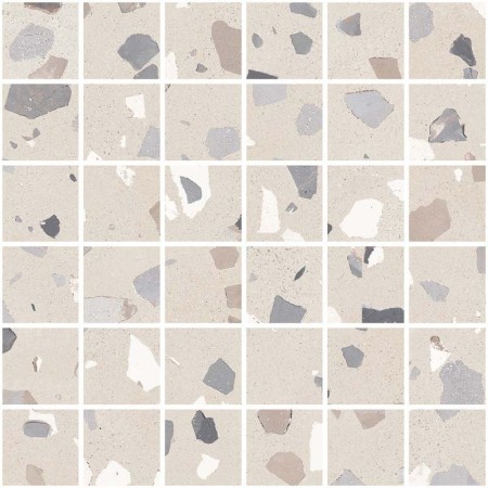 SANT'AGOSTINO CERAMICHE DECONCRETE MOSAÏQUE DE-MEDIUM SABLE 30X30 RECTIFIÉ
