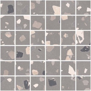 SANT'AGOSTINO CERAMICHE DECONCRETE MOSAÏQUE DE GRIS MOYEN 30X30