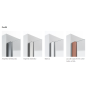 ARBLU MERCURIO ANGLE SEMI-CIRCULAIRE 2 PORTES COULISSANTES