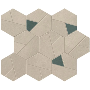 ATLAS CONCORDE BOOST PRO CRÈME MOSAÏQUE HEX BLEU 25X28.5
