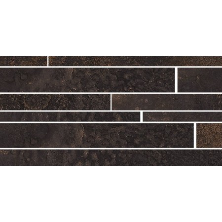 SANT'AGOSTINO CERAMICHE OXIDART MURETTO NOIR NATUREL 22.5X45 RÉCTIFIÉ