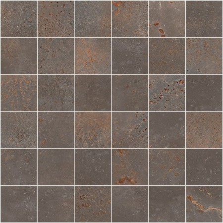 SANT'AGOSTINO CERAMICHE OXIDART MOSAÏQUE FER NATUREL 30X30 RÉCTIFIÉ