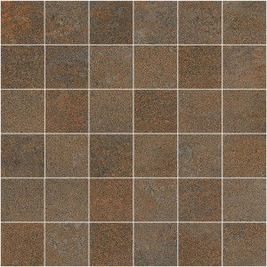 SANT'AGOSTINO CERAMICHE OXIDART MOSAÏQUE CUIVRE NATUREL 30X30 RECTIFIÉ