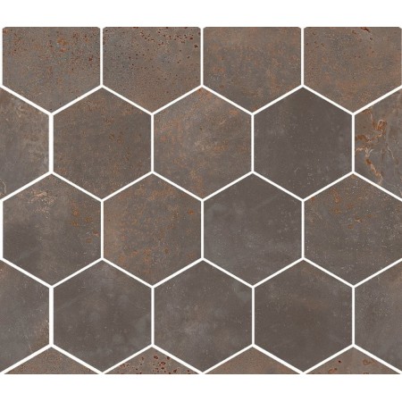 SANT'AGOSTINO CERAMICHE OXIDART HEXAGON FER NATURAL 26X30 RECTIFIÉ
