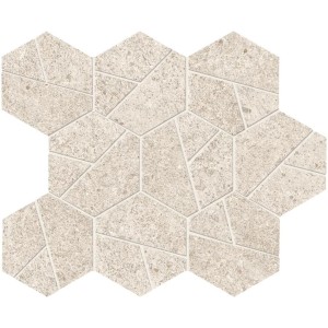 ATLAS CONCORDE BOOST STONE WHITE MOSAÏQUE HEX 25X28.5
