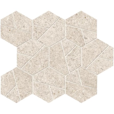 ATLAS CONCORDE BOOST STONE WHITE MOSAÏQUE HEX 25X28.5