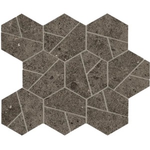 ATLAS CONCORDE BOOST STONE TOBACCO MOSAÏQUE HEX 25X28.5