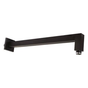 PAFFONI BRAS DE DOUCHE CARRE L. 40 CM NOIR MAT