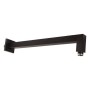 PAFFONI BRAS DE DOUCHE CARRE L. 40 CM NOIR MAT