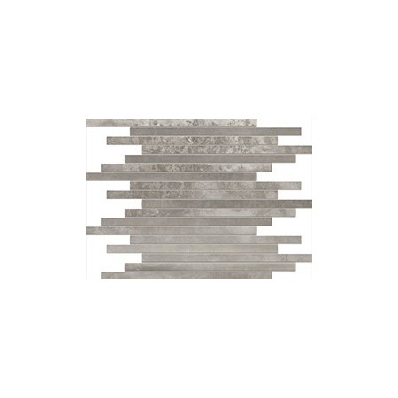 TUSCANIA CERAMICA LES ALLOYS MOSAÏQUE ASYMÉTRIQUE PLATINE 30X30