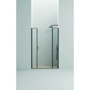 AGHA SELFIE 1 PORTE BATTANTES + CÔTÉ FIXE NICHE H 200 CM ÉPAISSEUR 6MM