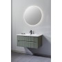 FISSORE.com COMPOSITION MOBILE VERT MATT L. 90 CM P. 46 CM H. 45 CM AVEC MIROIR ET SPOT