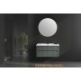 FISSORE.com COMPOSITION MOBILE VERT MATT L. 90 CM P. 46 CM H. 45 CM AVEC MIROIR ET SPOT