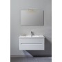 FISSORE.com COMPOSITION MOBILE BLANC MATT L. 90 CM P. 46 CM H. 45 CM AVEC MIROIR ET SPOT