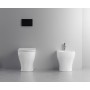 FISSORE.com ENSEMBLE SKY VASQUE + BIDET MONTÉ EN MUR AVEC BRIDE INCLUS SOUS-COUCHE SOFT CLOSE
