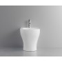 FISSORE.com ENSEMBLE SKY VASQUE + BIDET MONTÉ EN MUR AVEC BRIDE INCLUS SOUS-COUCHE SOFT CLOSE