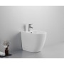 FISSORE.com ENSEMBLE DE VOLANT VASQUE + BIDET MURAL SANS BRIDE COMPRENANT UN SIÈGE SOFT CLOSE