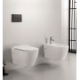 FISSORE.com SKY SET CUVE + BIDET SUSPENDU AVEC L'ACCOUDO INCLUS SOFT CLOSE