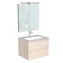 COMPAB B-GO COMPOSITION FINITION SOIE L. 70 CM P. 50 CM H. 50 CM - COMPRENDANT UN MIROIR ET UN SPOT