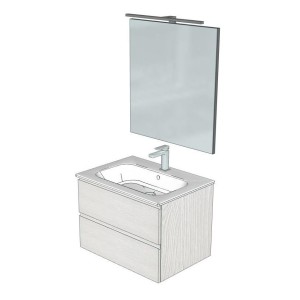 COMPAB B-GO COMPOSITION FINITION IGLOO L. 70 CM P. 50 CM H. 50 CM - COMPLET AVEC MIROIR ET SPOT