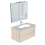 COMPAB B-GO COMPOSITION FINITION SOIE L. 95 CM P. 50 CM H. 50 CM - COMPLET AVEC MIROIR ET SPOTLIGHT
