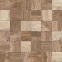 TUSCANIA CERAMICA MOSAÏQUE MIXTE VENT NORD MARRON/CHÊNE 30X30