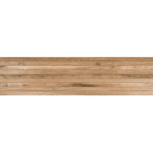 TUSCANIA CERAMICA VENT NORD TECK MARRON 30,4X122,2