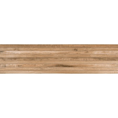 TUSCANIA CERAMICA VENT NORD TECK MARRON 30,4X122,2