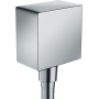 HANSGROHE FIXFIT SORTIE MURALE SQUARE AVEC VALVE ANTI-REFOULEMENT