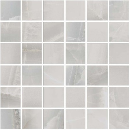 SANT'AGOSTINO CERAMICHE AKOYA MOSAÏQUE ARGENT 30X30 RECTIFIÉ